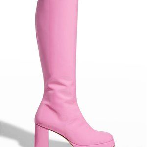 Miista Eirlys Patent Tall Block-Heel Boots